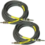Professional grade PLOYNK AUDIO 2 PACK 3 ft foot 1/4 PA DJ amp to speaker cables
