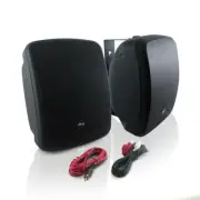 New Waterproof Bluetooth 5.25'' Indoor/Outdoor Speaker System 600W, Black (Pair)