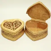Wood Birch Bark Casket Box Natural Organikprodukt