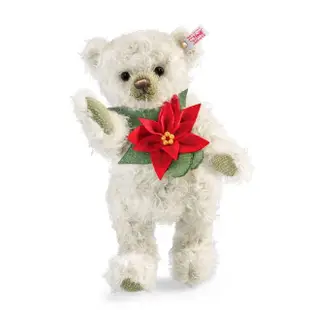 【STEIFF德國金耳釦泰迪熊】Poinsettia Teddy Bear(限量版泰迪熊)