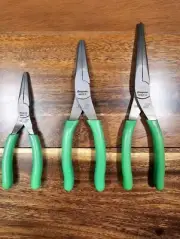 *NEW* Snap On Tools 95ACF / 96ACF/ 97ACF Green Comfort Grip Needle Nose Pliers