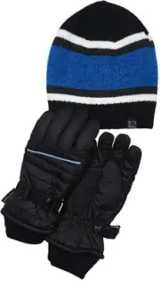 ZeroXposur Reversible Beanie Hat & Gloves Set,