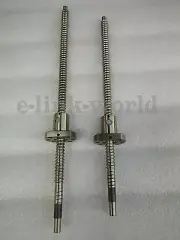 Anti backlashed RM2005-600/600mm Ballscrews Lead Screws & Mechine End RM2005
