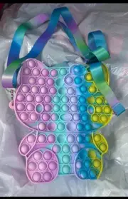 Pop Fidget Hello Kitty Shaped Purse With Zipper-Multicolor