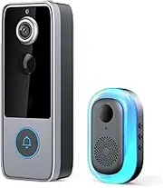 Guardianbell Pro, Smart Doorbell Wireless, Smart WiFi Doorbell & Security Cam in One, Live View, Motion Alerts, Auto Snapshots & Local Recording for Home Security (#a)