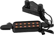 LIGHTAOTAO 1 Set Adjustable Volume Acoustic Guitar Pickup for Folk Instruments Easy Tool Installation No Damage Design Includes Capo for Pitch Adjustments Reliable Sound Quality