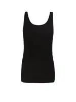 [Saint Laurent] Saint Laurent-Ribbed Cotton And Modal Tank Top-Donna M