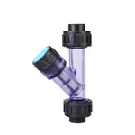 【WDY】聯塑PVC透明過濾器 PVC塑膠管道過濾器 Y型過濾器 自來水過濾器