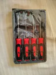 SNAP-ON SGASA204CR 4PC Soft Grip Awl, hook, and Pick Set, READ