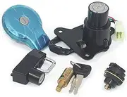Ignition Barrel Key Switch for Virago XV 125 250 240 535 ZY125-2 Ignition Switch Fuel Gas Cap Seat Steering Lock Helmet Lock Key Set Motor Ignition Key Switches