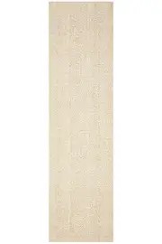 Madras Parker Cream Wool & Jute Runner Rug