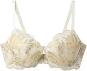 [une nana cool] Unnanakool BUN204 Women's Bra Cup Won't Float, Natural Rounded Bust Silhouette, Christmas, IV, C65