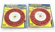 2 EAZYPOWER ISOMAX 6" NYLON WHEEL BRUSH EXTRA COARSE BENCH GRINDER WIRE #81056
