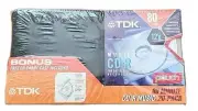 TDK CDR 80 Minute 20 Pack + CD Carry Case & Sleeves Combo NEW