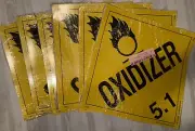 NIB Oxidizer 5.1 DOT Hazardous Materials Vehicle Placard Sticker Decal 11x11