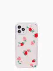 strawberry with gems iphone 12/12 pro case
