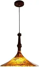 CJLWSLCO Retro Creative Pendant Lights for Kitchen Island Solid Wood Hanging Light Fixtures Adjustable Height Industrial Pendant Light Fixtures for Bar Dining Room Bedroom Office Ceiling Light Fixture