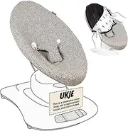 UKJE Liner Baby Rocker Cover - Compatible with 4moms MamaRoo 4 Old Model Before 2022 - Baby Swing Cover - Bouncer Cover - Cover Swing Bouncer - Taupe Leopard