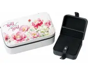 It Is Well Jewelry Box | Perfect for Storing Vario Jewelry Pieces | Velvet Interior | Spacio 4"x7" Compartment | Convenient Snap E losure | Inspi