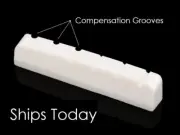 GeetarGizmos COMPENSATED BONE Slotted Nut handmade for ALVAREZ Guitars