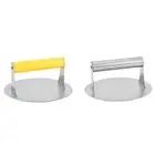 Stainless Steel Burger Press with Handle Steak Press for Hot Dog BBQ Griddle