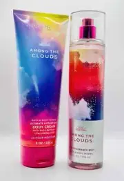 Bath & Body Works AMONG THE CLOUDS Body Cream & Mist Spray 8 oz 2pc Set