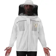 Beekeeping Bee Cotton Semi Ventilated Round head Jacket Protective Gear
