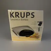 KRUPS Sandwich Maker Express F132 46 51 - Nonstick Plates, Compact - NEW IN BOX