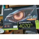 技嘉 GEFORCE RTX 4070 TI WINDFORCE OC 12G 顯示卡 全新 20240215購入