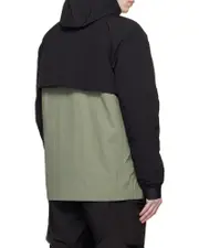 Faber colour-block hooded jacket M Black