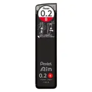 Pentel Ain Mechanical Pencil Lead 0.2 mm B,20 pieces.,C282-B