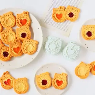 日本cotta新款卡通動物愛心熊餅干模具家用按壓切模手工烘焙工具
