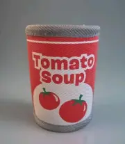 Bark BarkBox Super Chewer Tomato Soup 50+ lbs Dog Toy Fetch NEW Without Tag 5"T