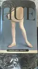 Vintage Hue Satin Lace Black Tights OSFM NIP