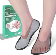 Gel Toe Separators with Socks One Piece Does not Slide for Big Toe Silicone Toe Spacers Bunion Correctors for Overlapping Toe, Breathable Toe Corrector Protector for Women and Men, Relieve Foot Pain