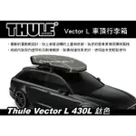 【MRK】 【預購95折】THULE VECTOR L 430L 鈦色 車頂行李箱 雙開車頂箱 613700