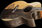 Blueberry Handmade Grand Concert Acoustic Guitar Mermaid Motif Pre-Order 90 Days