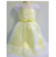 Jona Michelle Girl's Easter Party Dress Size 6 Yellow