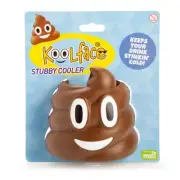 444150 KOOLFACE SMILING POO POOP EMOJI FOAM INSULATED STUBBY HOLDER CAN COOLER