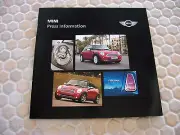 MINI COOPER S OFFICIAL LA AUTOSHOW CD PRESS KIT BROCHURE 2006 USA EDITION.