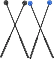 HAMPPLIES 4pcs Boys and Girls Drumsticks Marimba Mallets for Tongue Drum Sturdy Material Comfortable Grip for Beginners