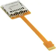 Cablecc Micro SD TF Memory Card Kit Male to SD Female Extension Soft Flat FPC Cable Extender 10cm