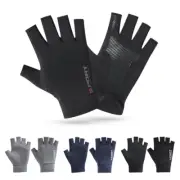 Half Finger Gloves Breathable Ice Silk Non-Slip Bicycle Touch Screen GlovesD CR