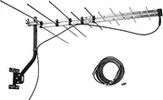 McDuory TV Outdoor Yagi Antenna with Long Range Reception Capacity - Digital TV Antenna Available for Attic or Roof Mount, Long Range Digital OTA Antenna for Clear Reception, 4K/1080P/HD