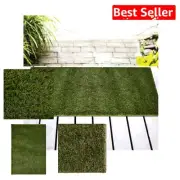 Premium Synthetic Turf Mat Set: 2' x 3' Green Grass Area Rugs for Pets & Gardens