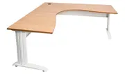 RL Span Beech Corner Workstations