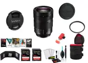 Panasonic Lumix S 24-105mm f/4 Macro O.I.S. Lens with 2x 64 Memory Cards and