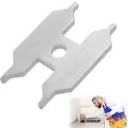 Universal Cartridges Key Wrench, Multi Purpose Key for Cartridges Cover, Cover Key, Bathroom Faucet Wrench Tool Silver