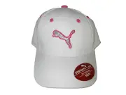 PUMA Pink/White BASEBALL HAT Golf Course Tennis Running Gym Cap YOUTH Girls NEW!