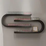 U Shaped Wall Mounted Nail Polish Bottle Display Rack Essential Oil Perfume Storage nizer for Salon/Beauty/Nail Shop